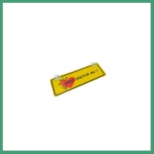 S'82 Bu Kalp Seni Unutur Mu? Yazılı Sarı Dekor Plaka Vantuzlu Cam Süsü 22X7.5CM Bksu2 BZS82