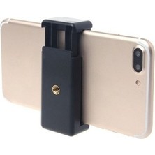 Asfal Siyah Cep Telefonu Klips Tripod Bağlantı Aparatı Hafif Tasarım ile Stabil Çekimler İçin