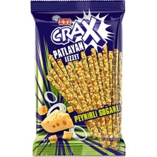 TeknoKapsül Eti Crax Patlayan Lezzet Peynirli Soğanlı Çubuk Kraker 50 G x 20 Adet