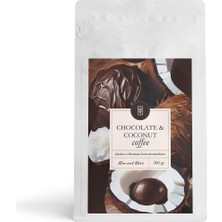 TeknoKapsül Mim And More Chocolate & Coconut Coffee - Çikolata ve Hindistan Cevizi Parçacık Aromalı Kahve Çekirdek Kahve, 200 gr