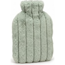 TemmuzX Sıcak Su Torbası Peluş Ultra Yumuşak Kumaş, Kokusuz, 2 Litre Büyük Boy, Düz Desenli, Sızdırmaz Güvenli Kapak Tasarımı, Konforlu Torba ve Polar Kılıf (