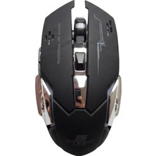 TemmuzX Steep Solid Kablosuz Rgb Gaming Mouse, 2.4 Ghz USB Bağlantı, Şarj Edilebilir, Rgb Aydınlatmalı, 2400 Dpı, Optik Sensör, Sağ Sol El Uyumlu Simetrik Tas