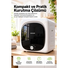 Kochler 4 kg Kapasiteli Mini Kurutma Makinesi – 5 Fonksiyonlu, Kompakt Tasarımlı Çamaşır Kurutucu
