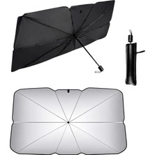 TemmuzX Araba Ön Cam Güneşlik Şemsiye Oto Araç Içi Cam Perdesi Güneş Koruma Perdesi 140X75CM Katlanabilir