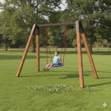 TemmuzX Ahşap Salıncak, Kuluçka Salıncak 260X150XH210CM