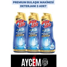 TemmuzX Porçöz Bulaşık Makinesi Deterjanı, 3 x 900 Ml, Premium
