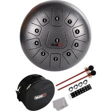TemmuzX Midex TD-1211SM Çelik Dil Davul Handpan 12 Inç 11 Ton Steel Tongue Drum Full Set