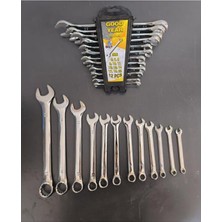 TemmuzX Nsp Good Year Tools 12 Parça Kombine Anahtar Takımı 12 Li Düz-Yıldız 6X22 mm