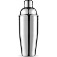 TemmuzX Komple Çelik 700ML Kokteyl Shaker, 304 Kalite Paslanmaz Çelik Kokteyl Hazırlama Kabı, 240 mm Profesyonel Bar Shaker Süzgeçli Kapaklı Içecek Karıştırıc