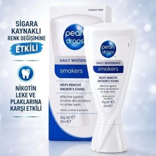 Pearl Drops Smokers - Sigara İçenler İçin Leke Çıkarıcı Jel Diş Macunu, Nikotin Leke Plaklarına Etkli, 50 ml