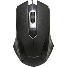 Marka Kolik Konfulon MW600 Kablolu Optik Ofis Mouse - Siyah