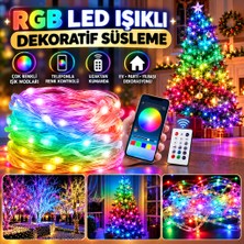 Marka Kolik 10 mt Uzaktan Kumandalı USB LED Işık – Çok Modlu Dekoratif Ortam Aydınlatmas