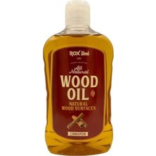 Rox Wood Tarçınlı Ahşap Yağı 500 ml Tüm Doğal Ahşap Yüzeyler İçin Koruyucu Yağ-TYC00291673779