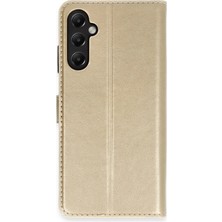 Csmo-Tex Newface  Galaxy A05S Kılıf Tr S Plus Kapaklı Kılıf - Gold