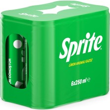 TeknoKapsül Sprite Limon Aromalı Kutu 6X250 ml