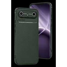 Sultan Store Tecno Spark Slim 5g Auto Focus Karbon Kapak - Koyu Yeşil