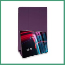 S'82 Samsung Galaxy T870 Tab S7 11 Kılıf Tablet Smart Kılıf - Mor BZS82
