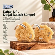 Going Zeero Doğal Kabak Lifi 2'li Kokusuz Bulaşık Süngeri Saf ve Doğal Özelliklerle Mutfak İçin