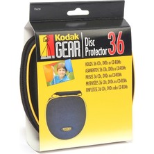 Kodak CD & DVD Çantası Siyah 36 Disk Kapasitesi ile Taşıma Çantası Ölçüleri 6.25x2.25x7