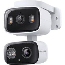 Rafta Tapo C246D | 2k 3mp Çift Lensli Akıllı Güvenlik Kamerası | Pan/tilt | Iç ve Dış Mekan | IP65 | Aı Hareket, Kişi ve Evcil Hayvan Algılama | Renkli Gece Görüşü | Çift Yönlü Ses
