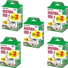 Fujifilm Instax Mini 20' Li Film 5' Li Set Kolay Kullanım