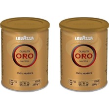 TeknoKapsül Lavazza Qualita Oro Filtre Kahve Teneke 250 gr x 2 Adet