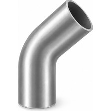 Metal Deposu Alüminyum Boru 6mm Dirsek 45 Derece