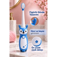 Astraltech Elektrikli Çocuk Diş Fırçası Mavi Beyaz Figürlü