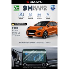 S-Dizayn Ford Puma Style / St-Line 8 Inç 9h Nano Multimedya Ekran Koruyucu (Parlak) 2019-2024 A+ Kalite