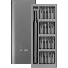 Xiaomi Mijia 24'ü 1 Arada Çok Amaçlı Alüminyum S2 Çelik Hassas Tornavida Seti 24 Parça Dayanıklı Yapı