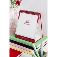 Matt Notebook 2027 Yılı 12 Aylık Masaüstü Planlayıcı Takvim