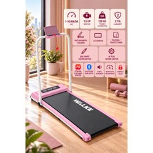 Walke W-Fit Plus Koşu Bandı Pembe Dahili Hoparlörlü Hız Kontrollü Uygulamalı