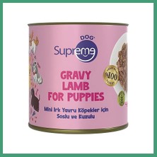 Supreme Dog Mini Irk Yavru Köpekler Için Soslu ve Kuzulu Konserve Mama 200 gr - Tekli BZS82