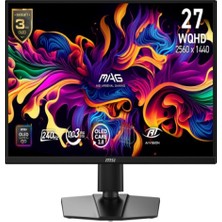 MSI 26.5 Msı Mag 272QP Qd-Oled X24 Wqhd 0.03MS 240HZ Freesync Premıum Pıvot Gamıng