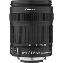 Canon EF-S 18-135MM F3.5-5.6 IS Geniş Açı Zoom Lens Canon Uyumluluğu ile Güçlü Görüntü Sabitleme