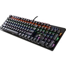 HP GK100F Kablolu Mekanik Gaming Klavye Siyah Kare Tuş Formu Oyun İçin Tasarlandı
