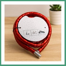 S'82 Çelik Spiral Tüp Anahtarlı Motor Bisiklet Kilidi 22MM x 200CM BZS82