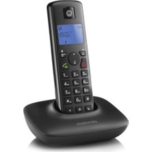 Motorola T-401 Siyah DECT Telsiz Telefon Kablosuz Kullanım için Gelişmiş Özellikler ve Kapsama Alanı