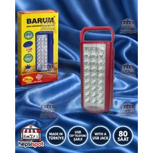 Barum Işıldak 24 LED Şarj Edilebilir Acil Durum Işıldağı USB Çıkışlı 6V
