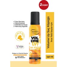 Hobby Volume Up Hair Mousse 150ML x 2'li Avantajlı Set