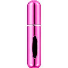 TemmuzX Doldurulabilir Parfüm Şişesi 5 ml - Seyahat Boy Sprey Parfüm Atomizeri, Taşınabilir Mini Parfüm Şişesi (Fuşya)