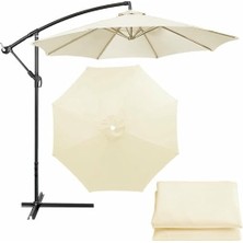 TemmuzX Güneş Şemsiyesi Için Yedek Kılıf, 300/270/200 Cm, 6/8 Kollu Güneş Şemsiyesi Yedeği, UV50 Su Geçirmez, Standart ve Dış Şemsiyeler Için (Çim Yeşili, 6 B