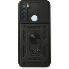 Astraltech Xiaomi Redmi Note 8 Kılıf Pars Lens Yüzüklü Silikon - Siyah