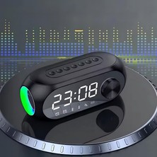 TemmuzX Artnest Dijital Çalar Saat S8 Rgb LED Işıklı Bluetooth Bas Hoparlör Mp3 Fm Radyo Hd LED Ekran Çok Fonksiyonlu Speaker