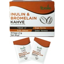 TeknoKapsül Fibrelle Inülin-Bromelain Kahve Detox 30 Adet 3 gr Kutu Saşe 90 G