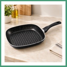 S'82 Granit Kaplamalı Tek Saplı Grill Tava BZS82