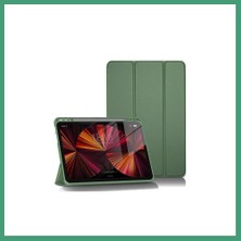 S'82 iPad Pro 11 (2024) Kılıf Tablet Smart Kılıf - Koyu Yeşil BZS82