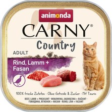 Animonda Carny Country Sığırlı Kuzulu ve Sülünlü Yetişkin Kedi Konservesi 100G