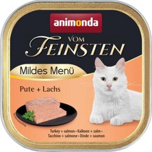Animonda Vom Feinsten Hindili ve Somonlu Kısırlaştırılmış Kedi Konservesi 100G