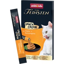 Animonda Vom Feinsten Tavuklu ve Kedi Otlu Krem Atıştırmalık 6X15G